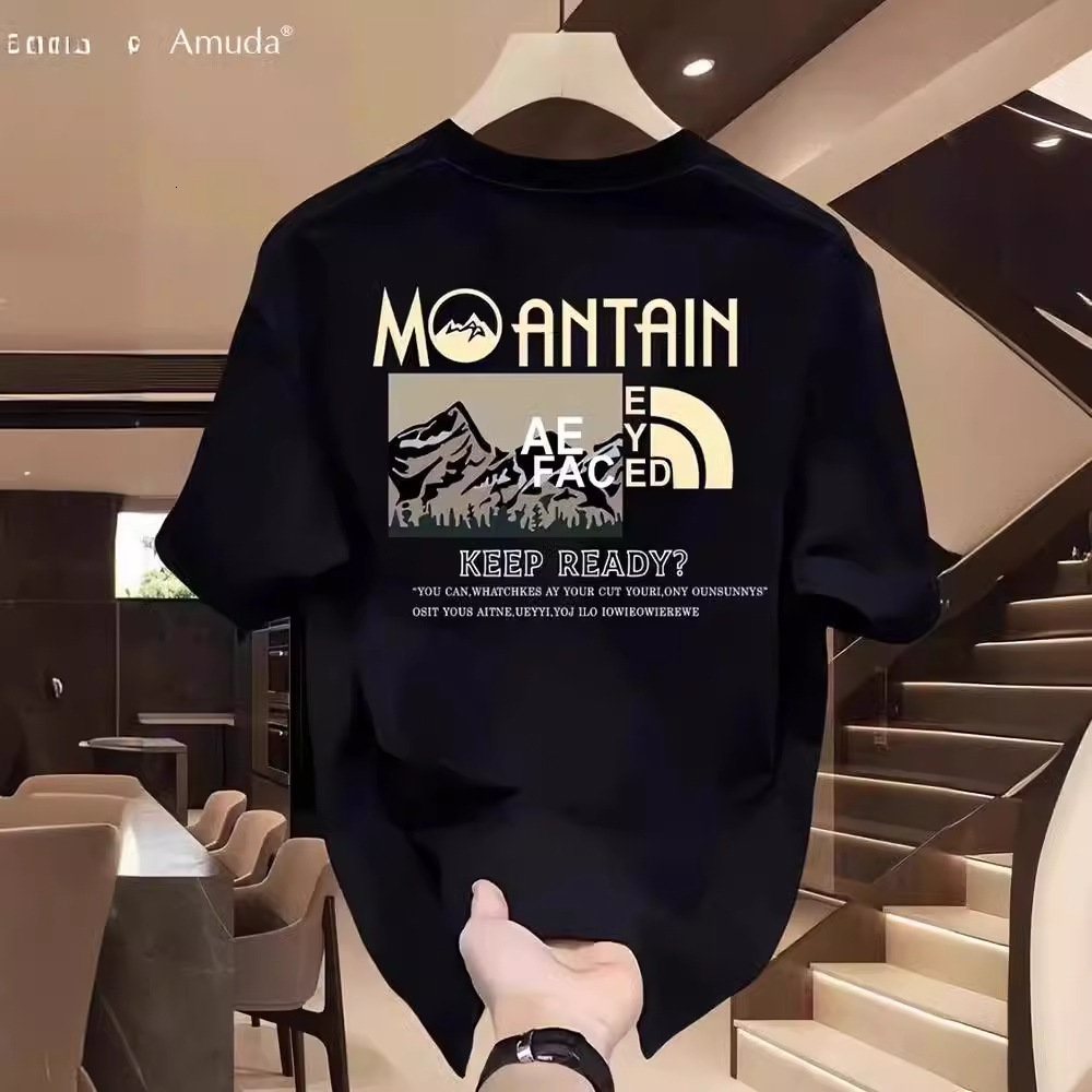 Casual Short Sleeve T Shirt Men Luxury Designer Graphic Print Soft Lightweight Fabric Breathable Daily Summer Fashion Tops