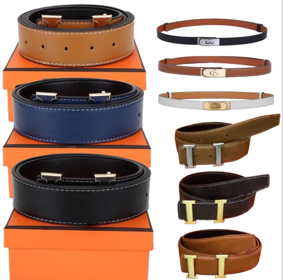 Fashion designers womens belt leather designer belt men black white red blue brown casual ceinture classical simple formal mens belt popular fashion size 105-125cm