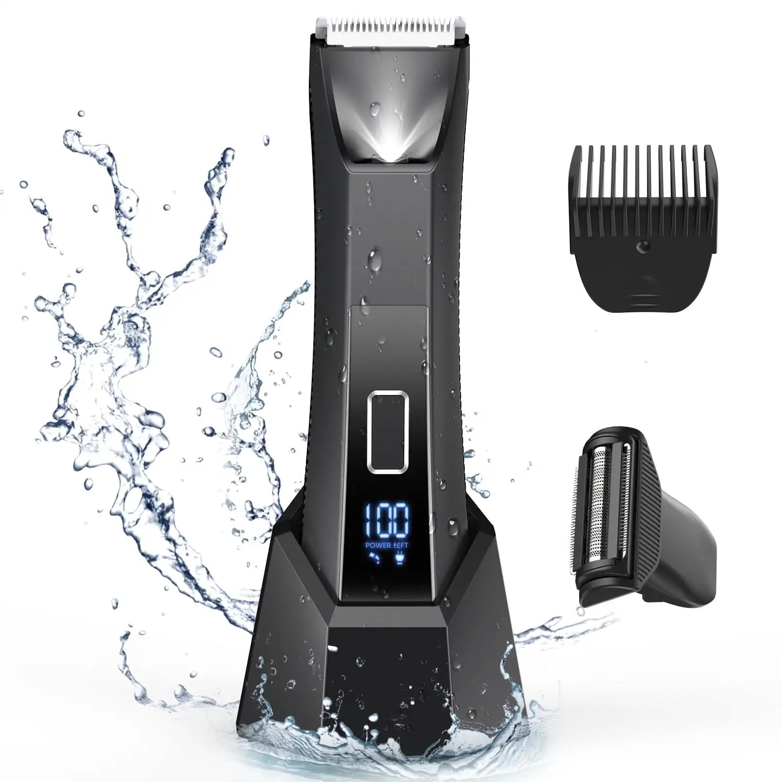 Manscape Trimmer for Men Dual-Head Pubic Electric Razor Groin Ball Shaver for Men IPX7 WaterproofGifts for Him Dad 260207