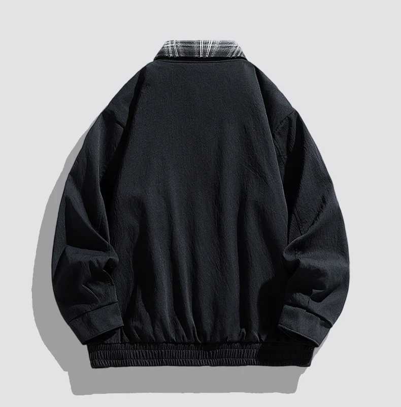 Winter Mens Jacket Trendy Durable Windproof motorcycle jacket Versatile Vintage Style Collar Mens Coat M260309