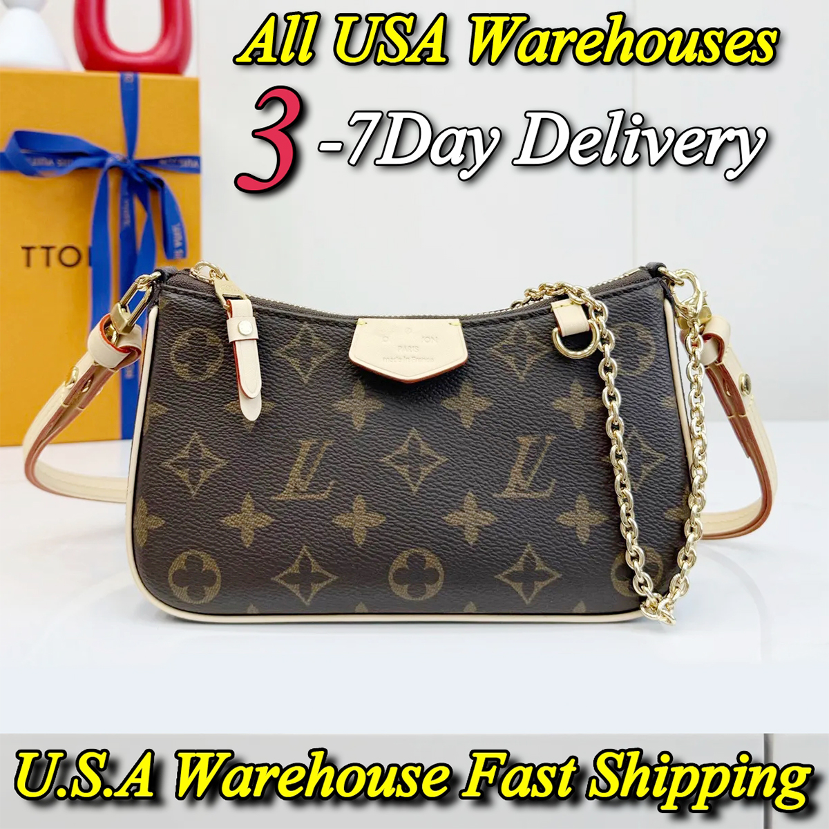 Designer Bag Shoulder Bag Luxury Bag Easy High Quality Women's handbag Purse Crossbody Bag Cowhide Shoulder Chain Bag Embossed Black Shopping Bag Luxury Designer