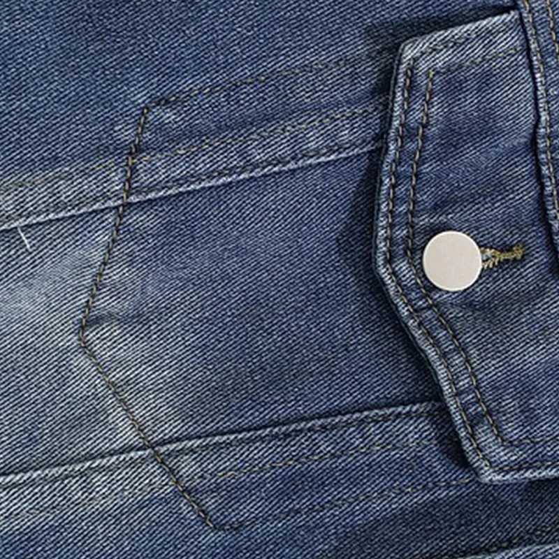 Retro Butterfly Embroidered Denim Jacket High Street Hip-hop Patch Personalized Jacket Mens Vintage Techwear Bomber Jeans Coat M260309