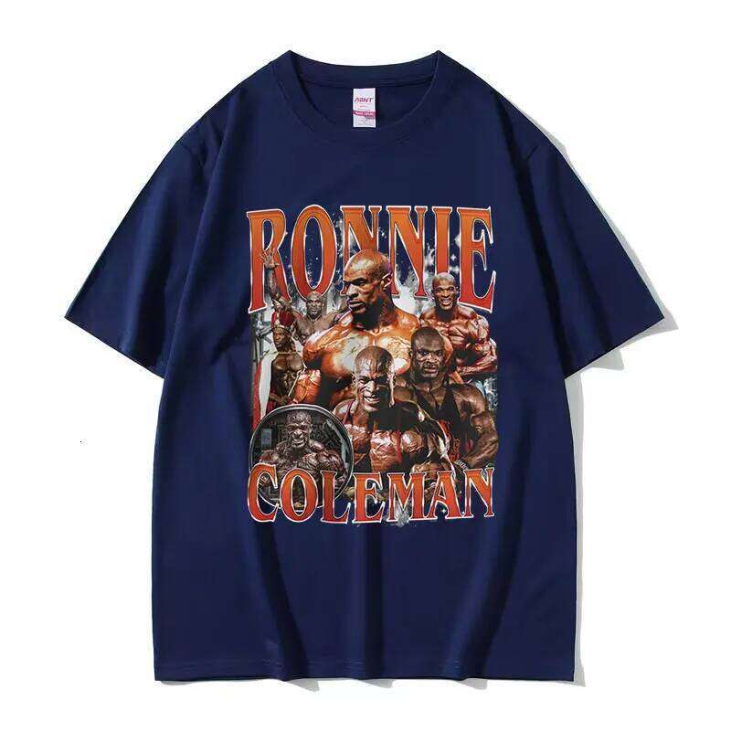 Vintage Ronnie Coleman Gym Graphic T Shirt Funny Bodybuilder Fashion Clothing T-shirts Men women Casual Oversized T-Shirt XJ260306