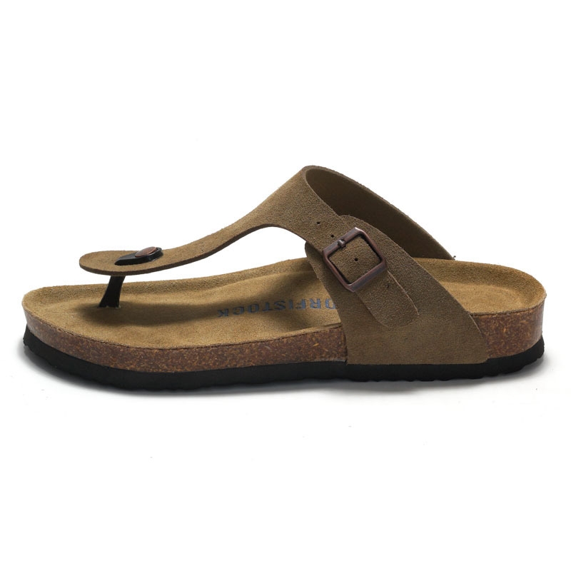 ORFISOCK 2026 Hot Summer Classic Casual Designer Flat Slippers Leather High Quality Breathable Outdoor Beach Shoes Sandals for Men and Women