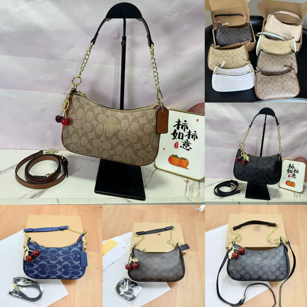 Wholesale Ladies Bag 5A c0acher Designer Luxury Hand Branded Shoulder Bag Underarm Bag Women's High-Quality Tote Crossbody Bag Classic Vintage Print Zipper Black