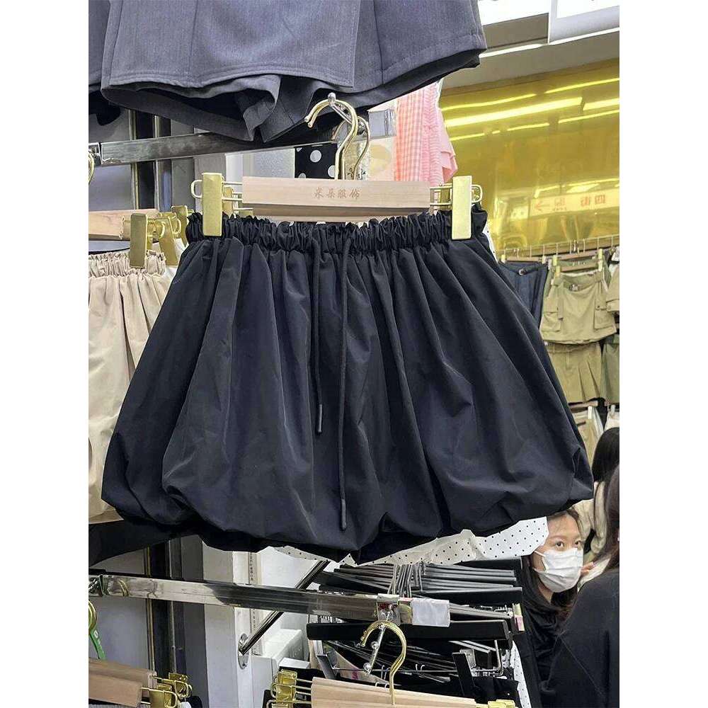 Vintage Sweet Bud Skirt Women A-line Lace-up High Waist Female Mini Faldas Ajustadas Short Skirts with Lining Dropship XJ260309