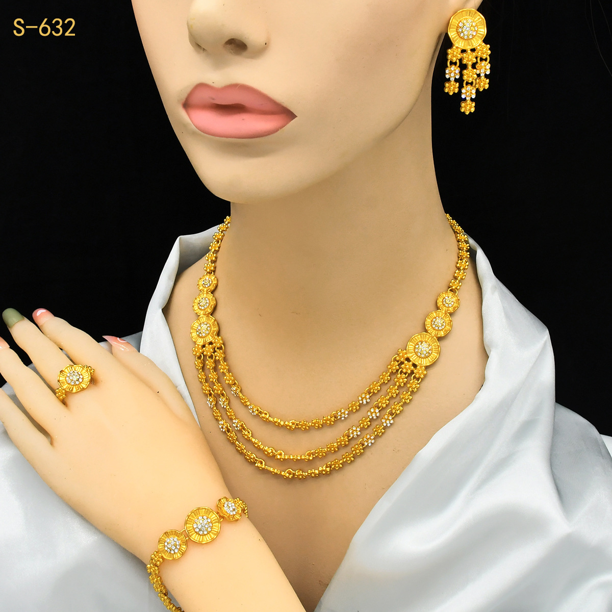 Bracelet Earrings Necklace Gold and copper necklaces earrings bracelets weddings birthday parties gifts coins jewelry sets 230711