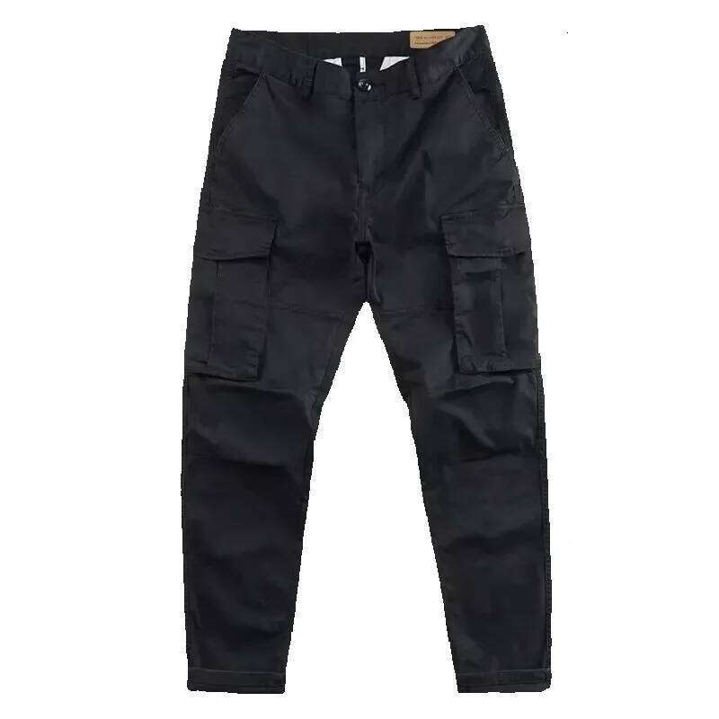 Men's Pants Autumn Mens Multipocket Cargo Pants Loose Straightleg Casual Outerwear For Construction Work Men's Clothing Free Shipping