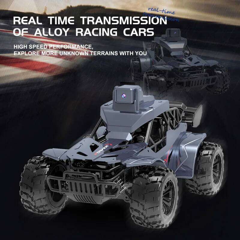 Rc with Camera Lcd Fpv Real Time Transmission High Speed Voice Chat 2.4g Remote Control Car On a Sign Toys For Kids C260306