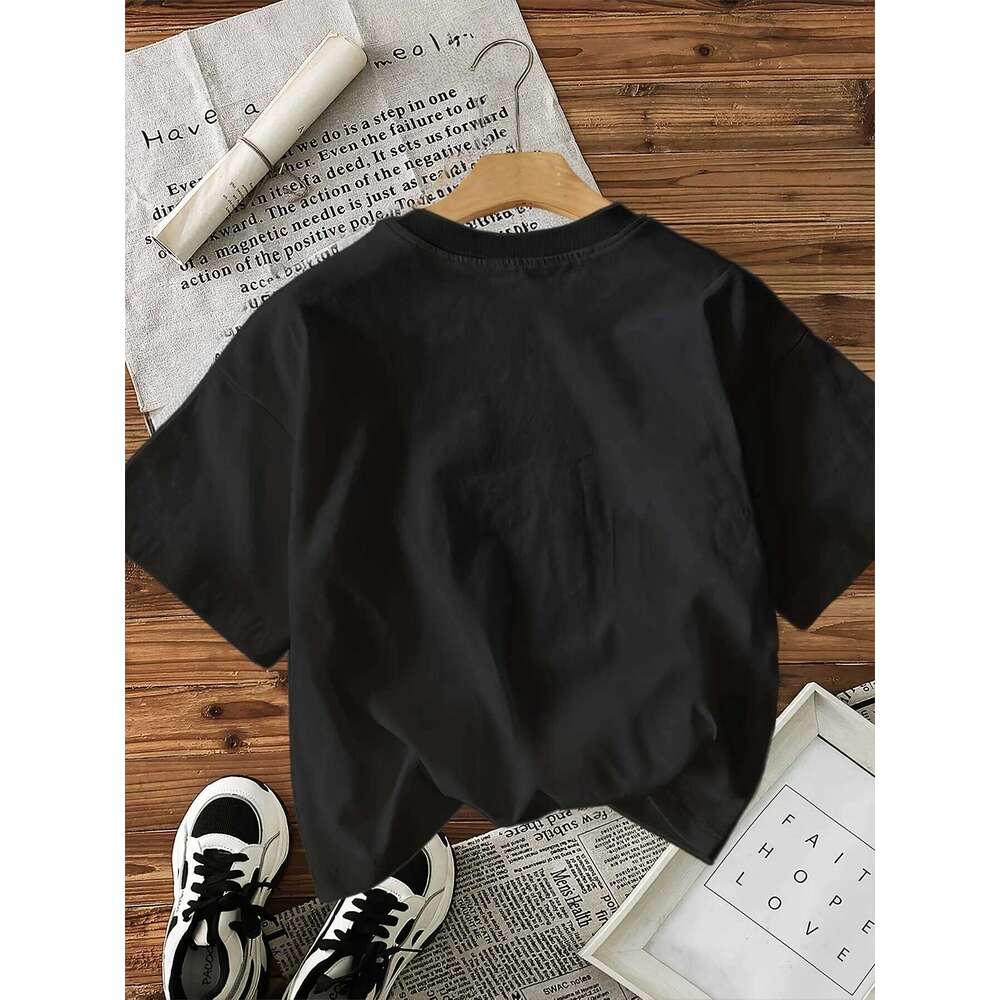 Women's Graphic Print T-Shirt Short Sleeve Crew Neck Casual with Vibrant Fruit Illustrations Lettering Comfort Summer Top XJ260306