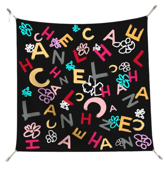 designer scarf wool silk scarf fashion silk scarf square summer new style silk womens ribbons for work travel outdoor and home headband with box