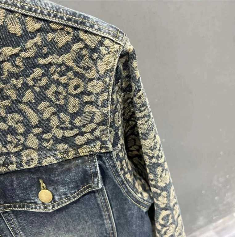 New Mens Trendy Cool Denim Jacket Korean Style Design Top Spring Autumn Personality Fashion Patchwork Coat M260309