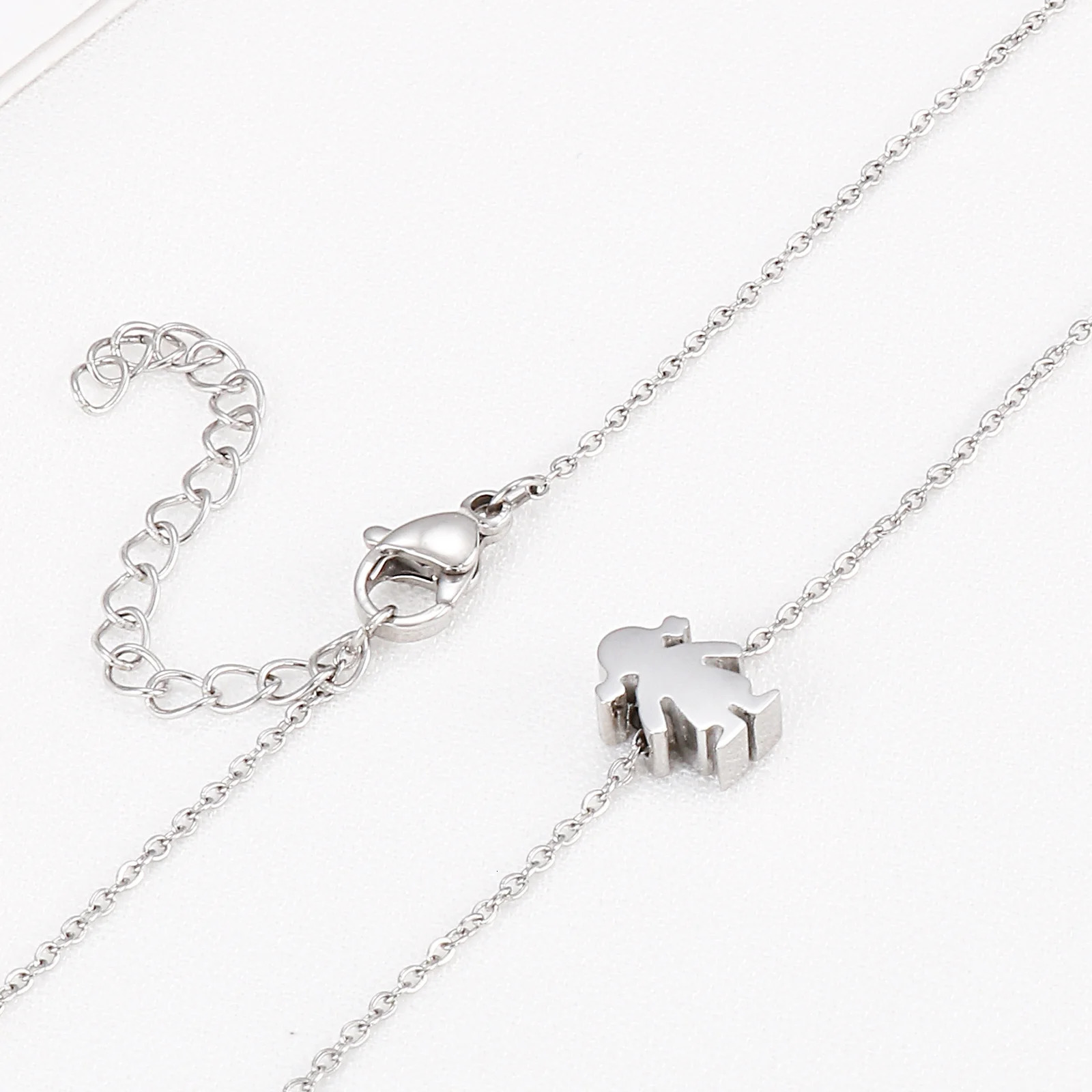 Boy Girl Kid Pendant Women Necklace Name Date Child Family Jewelry Engraved Stainless Steel Gold Color 260309