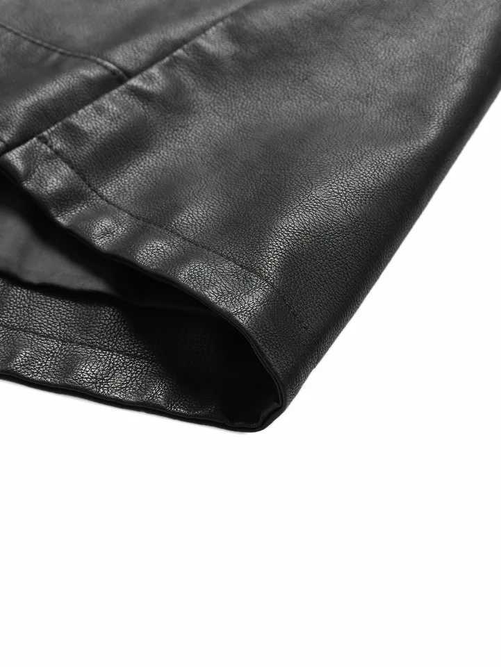 Mens StandUpC ollarL eatherJ acketV intageS tyleW indproofa ndN eckProtectingSu itablefo rOu tdoorLi ghtAc tivitiesLa yeringin Autumnan M260309