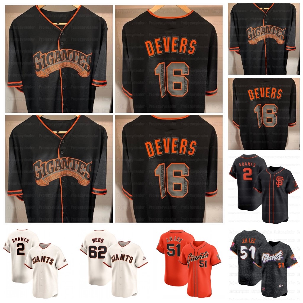 16 Rafael Devers Giant 2026 Gigante Jersey Jung Hoo Lee Matt Chapman Luis Arraez Adames Buster Posey Fitzgerald David Villar Harrison Bader