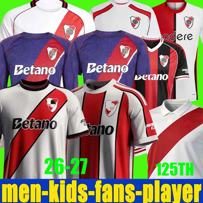 riverbed 26 27 River Plate 125th anniversary club Riverbeds PALAVECINO footbaii shirts M.Suarez jersey PALAVESINO PEREZ Camiseta LA CRUZ away football 888