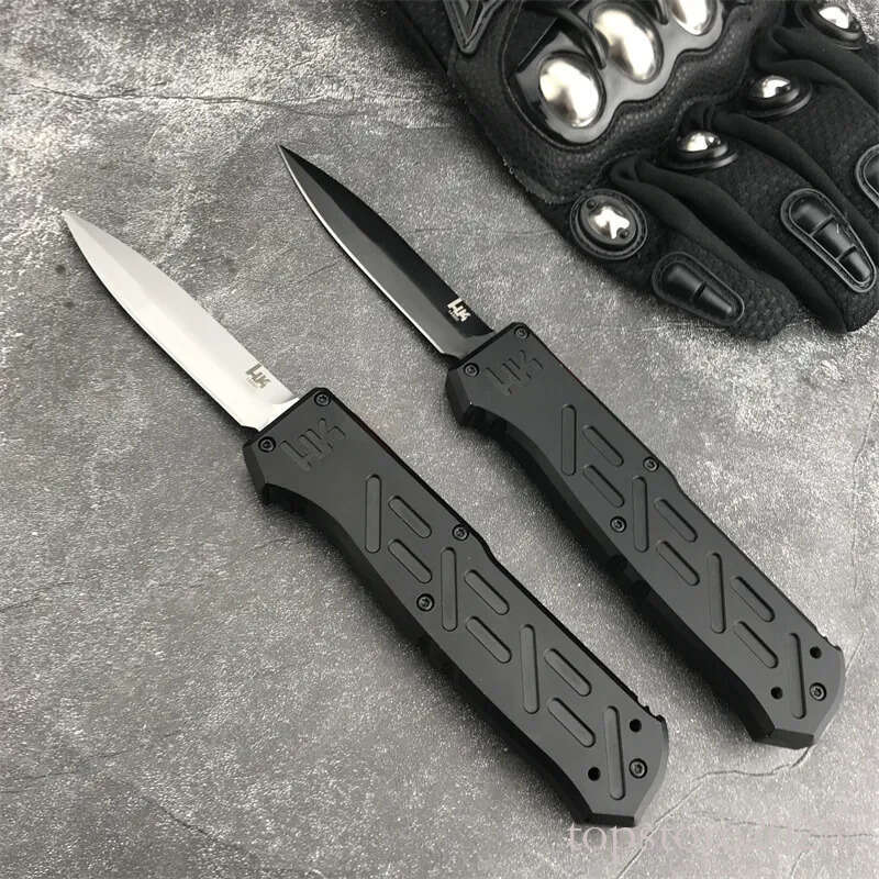 High Quality HK 14850 Multi-hunting Pocket Knife Sharp pocket knife D2 Blade Aluminium Alloy Handle Outdoor Tactical Hunting Survival EDC Tools 3300 4
