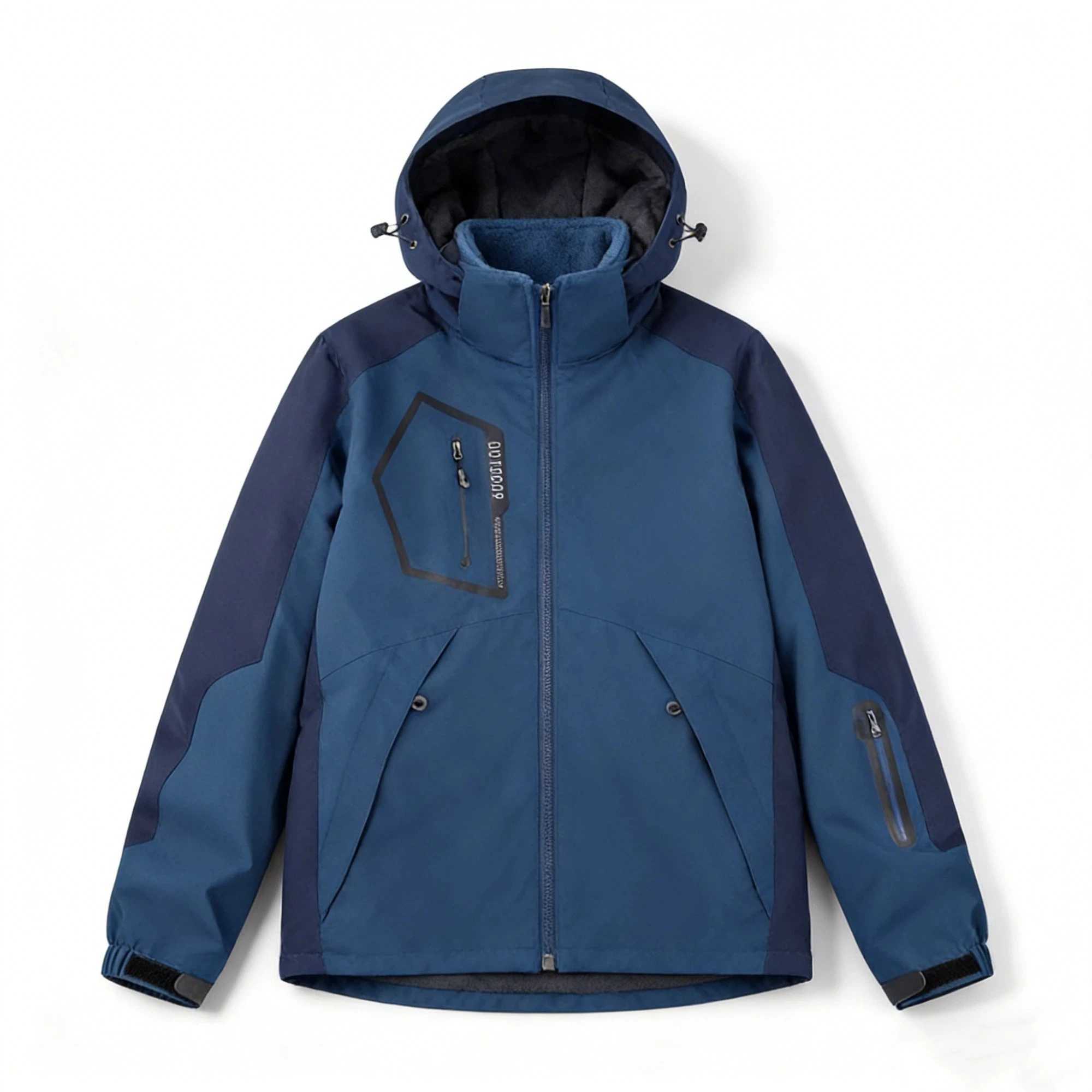 Mens 3 in 1 Jacket Detachable Fleece Windproof Waterproof Winter Coat Outdoor Hiking Ski Jacket with Hood Unisex Hiking Suit M260309