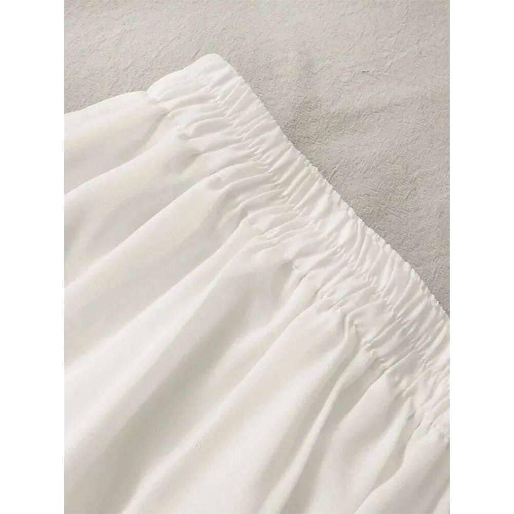 Women's High Waist Pleated Mini Skirt, Korean Fashion, Casual, Short, Black, White, A Line, Sexy, Alt Clothes, Female, Summer XJ260309