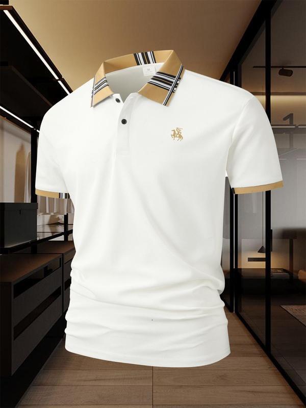 Luxury Brand Designer Clothes Q8100 Aliexpress Style Polo Shirts Dropshipping New Men's Polo