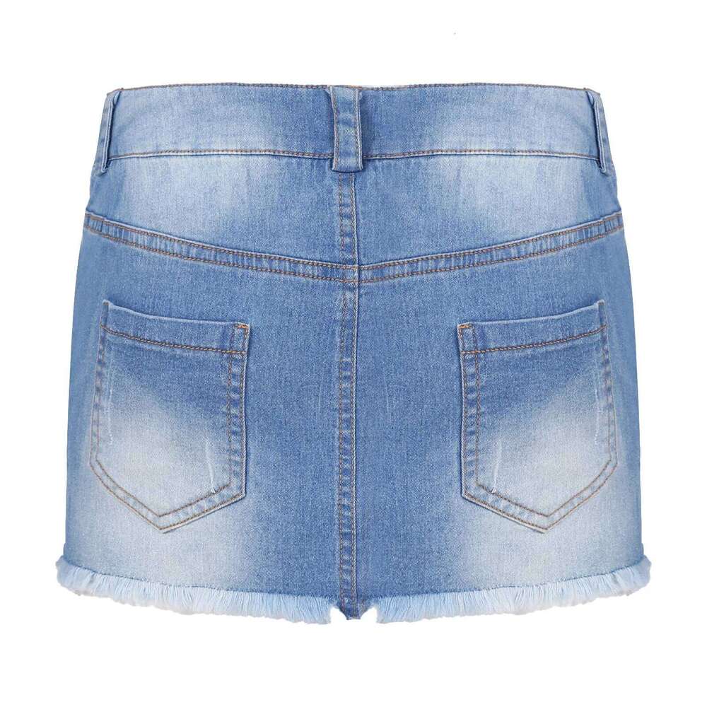 Women's Fashion Y2k Denim Mini Low Rise Sexy Pencil Short Jean Dress 90s Vintage Girls Party Skirt Female Club Streetwear XJ260309