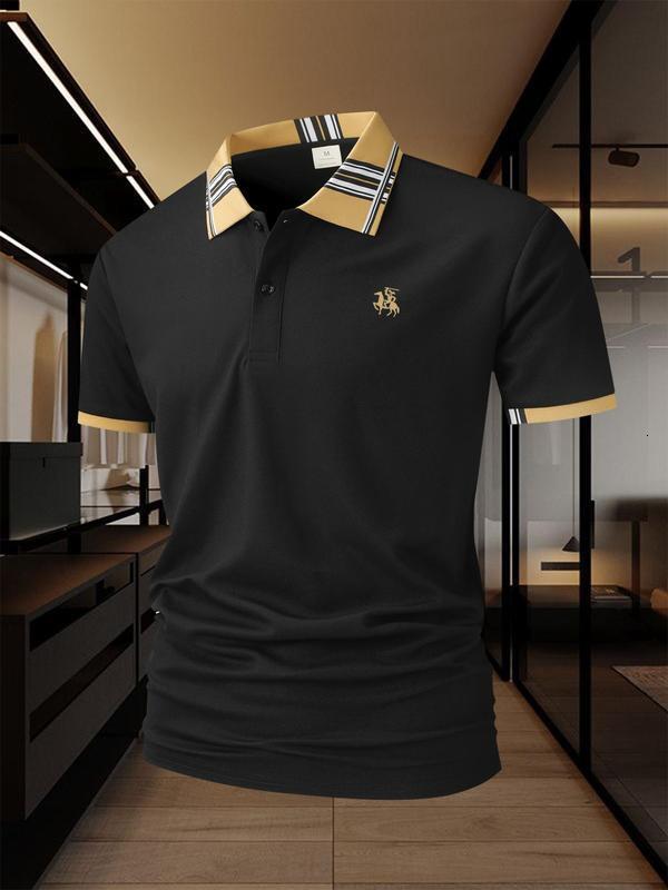 Luxury Brand Designer Clothes Q8100 Aliexpress Style Polo Shirts Dropshipping New Men's Polo
