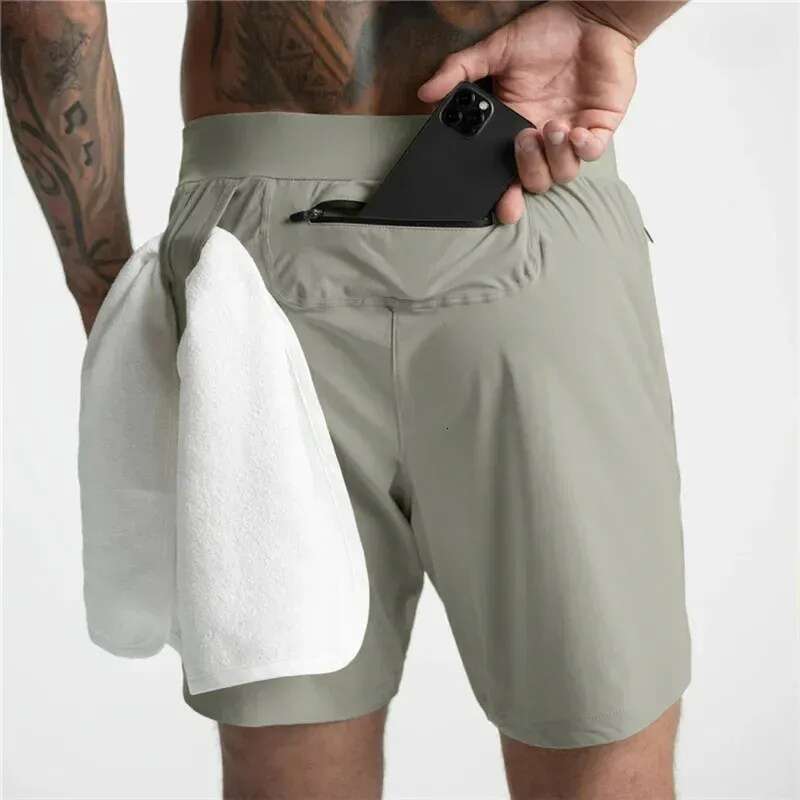 Quick Dry Running Shorts Breathable Sportswear With Multi Pocket Gym Sessions Home Casual Men's Clothing - view 4