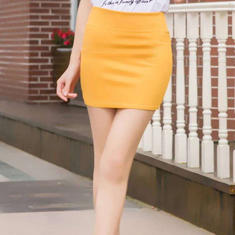 New Micro Mini 2024 Summer Sexy Girls Casual Package Hip Short Skirts Women Tight Office Party Female Red Black XJ260309