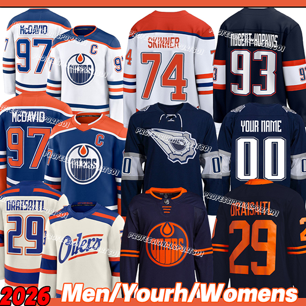 edmonton hockey jersey oilers jersey #97 McDavid C Leon Draisaitl Zach Hyman Patrick Kane Ryan Nugent-Hopkins Jersey 2026