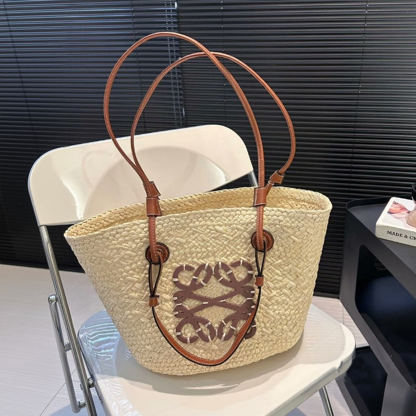 Designer Bag Beach Bag Tote Bag Shoulder Bag Luxury Handbag Ladies High Quality Straw Bag Yellow Woven Bag Summer Large Capacity Shopping Bag Bag Bag Fashion Bag