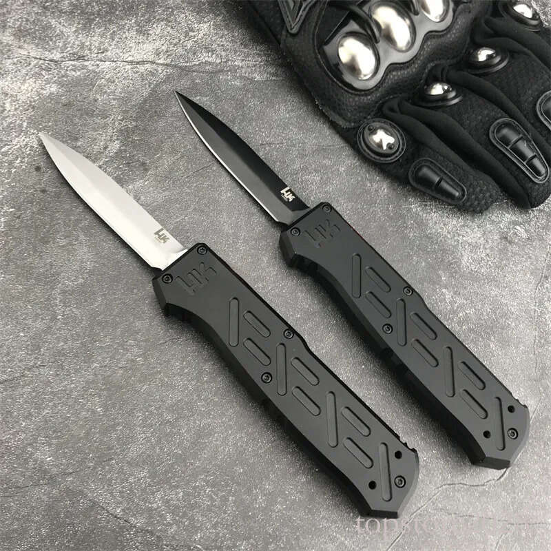 High Quality HK 14850 Multi-hunting Pocket Knife Sharp pocket knife D2 Blade Aluminium Alloy Handle Outdoor Tactical Hunting Survival EDC Tools 3300 4