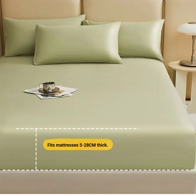 100% Cotton Fitted Sheet Single Mattress Protector Full-Coverage Non-Slip Sheet Set Wholesale