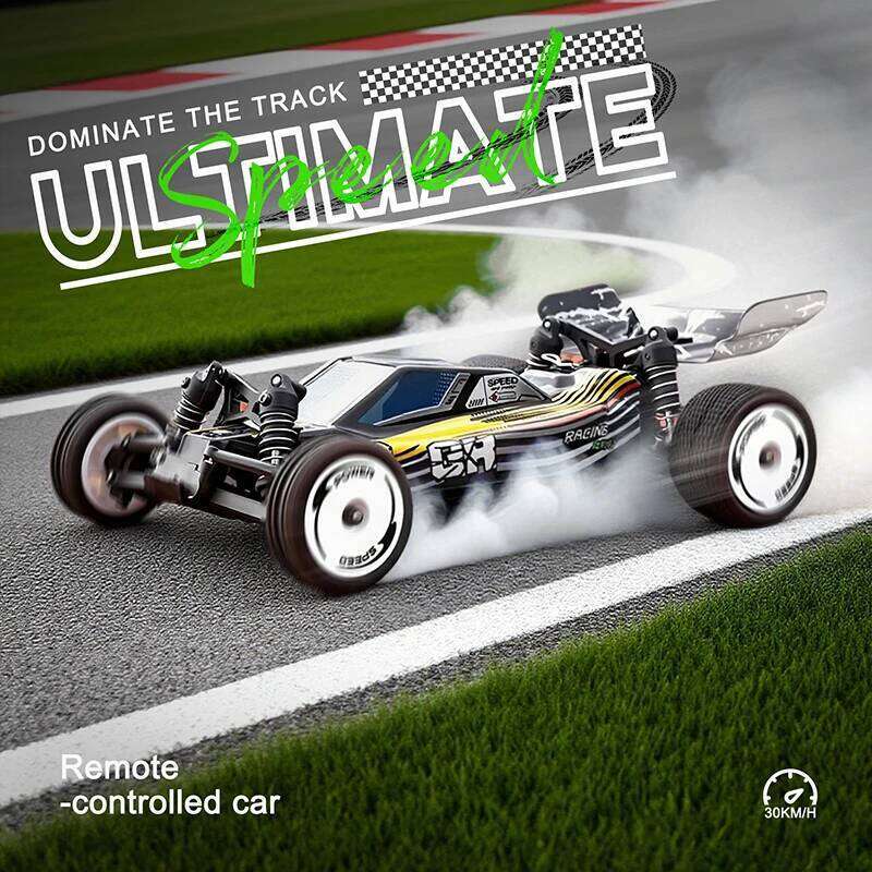 WLtoys 1:24 Scale 2WD RC Racing Model - 2.4G Proportional Control w/ 3-Speed Modes & Gyro Stabilizer | Electric Off-Road Car C260306