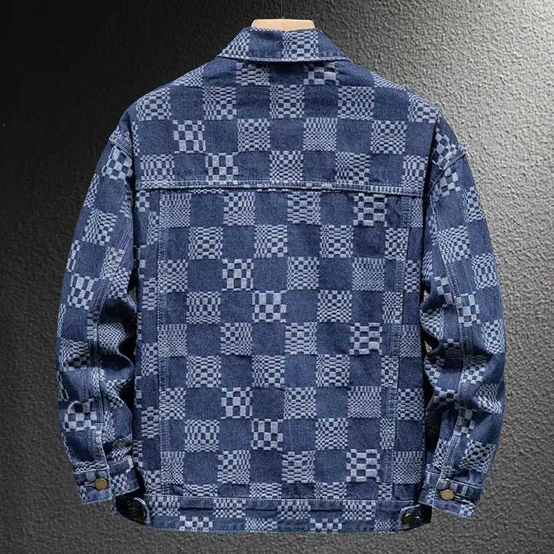 2024 New Arrival Mens Clothing Daily Single Breasted Thick Jackets for Men Casual Autumn Winter Plaid Jacquard Mens Jackets M260309