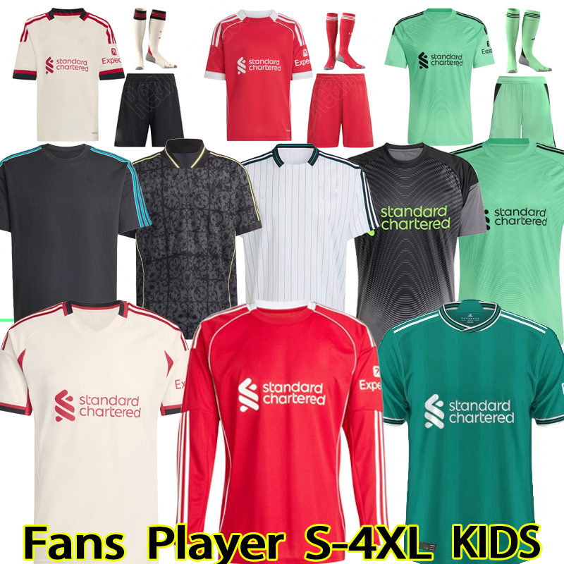 25 26 soccer jerseys MAC ALLISTER R-ARNOL WIRTZ EKITIKE GAKPO DARWIN SZOBOSZLAI jersey fans player football shirt Mens Kids Kit sock Full sets 3XL 4 XL