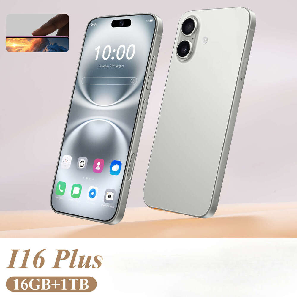 Famous brand cross-border explosive i16Plus smart 5G phone 16+1TB brand new unopened Android all-in-one machine source factory CKS
