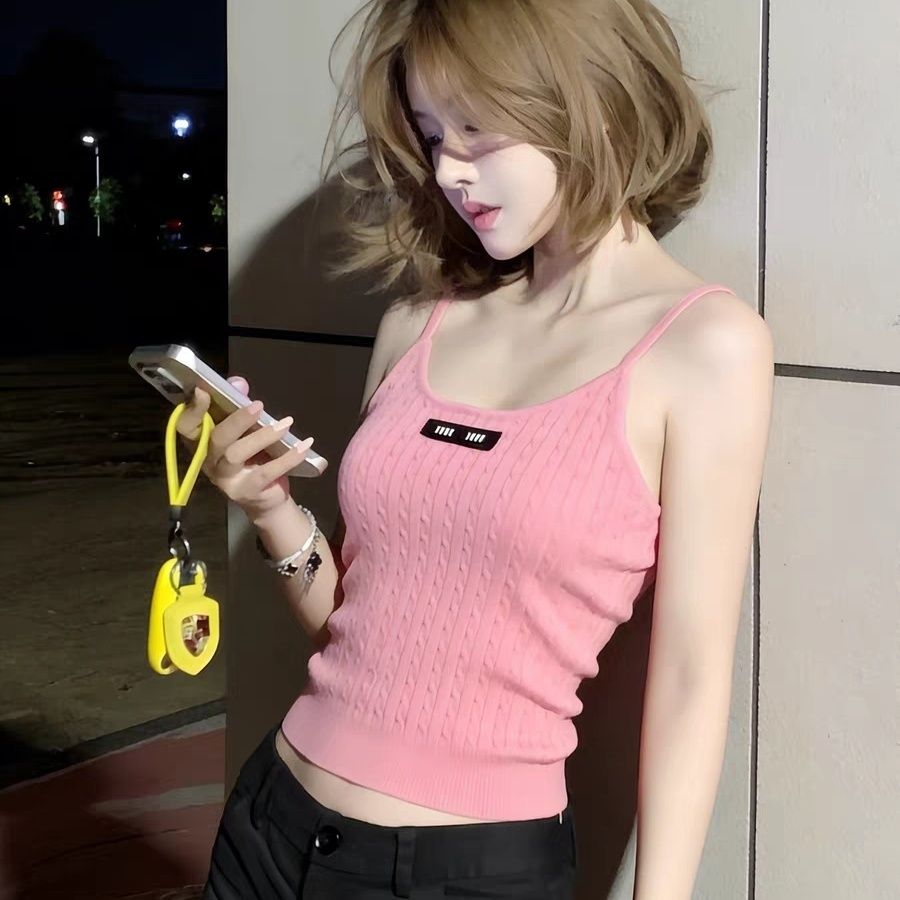 Multi Colors Fashion Knitted Tanktop Designer Women Letter Tanktop Fashion Women Tshirt Summer Multi Options T Shirt Sleeveless Tank Top Sexy Tops One Size