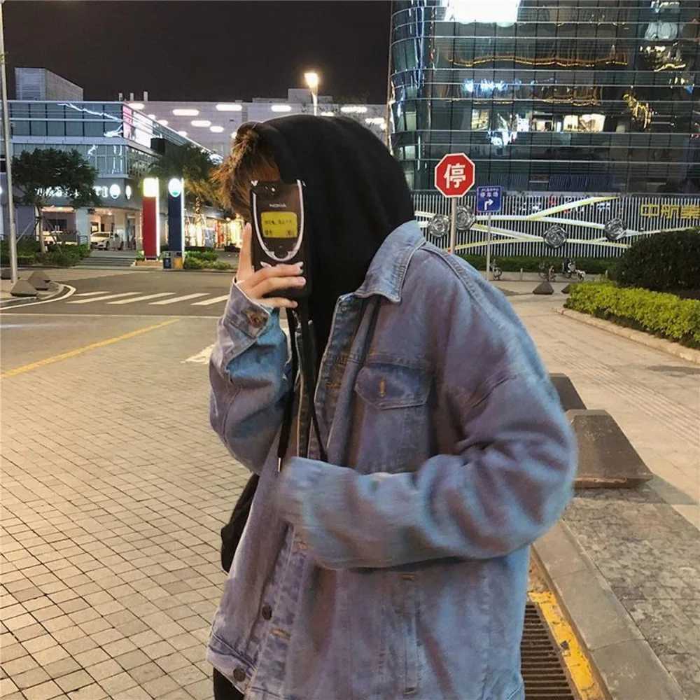 Retro Casual Loose Denim Jackets for Men Spring Autumn Korean Fashion High Street Jacket Coats Streetwear Men Clothing M260309