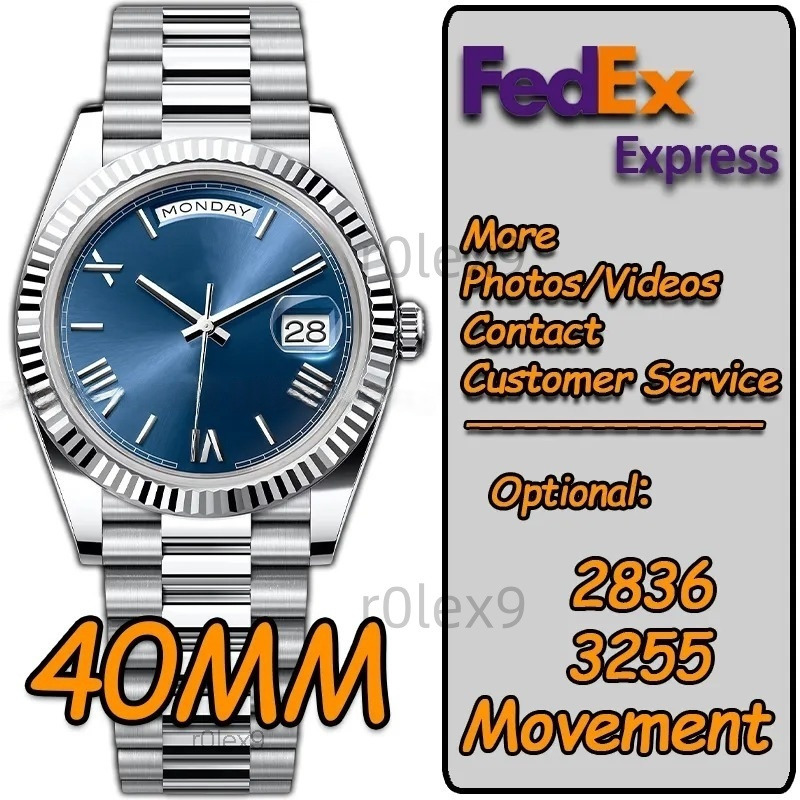 N01 Movement Watch High Quality Men's and Women's Watch 31mm 36mm 41mm Mechanical Movement 28mm Quartz Movement 904 Steel Chain Sapphire Mirror Wate40