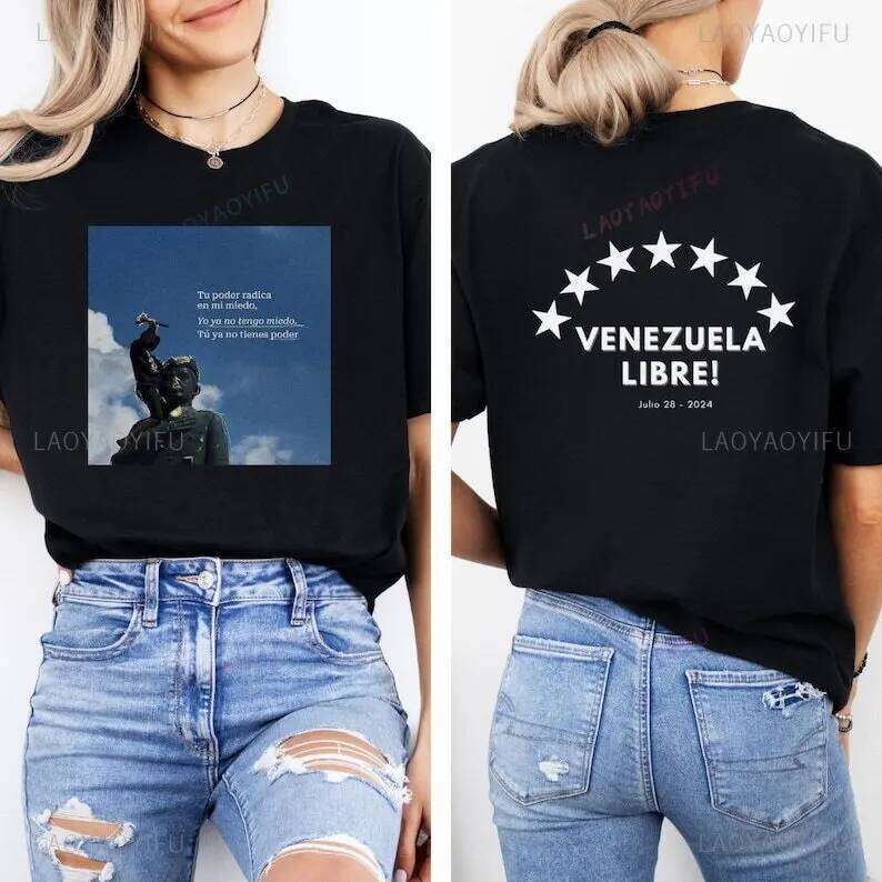 Hasta El Final Graphic T Shirts Summer Cotton Trendy 2024 Woman T-shirt Con Venezuela Gift for Venezuelan XJ260306