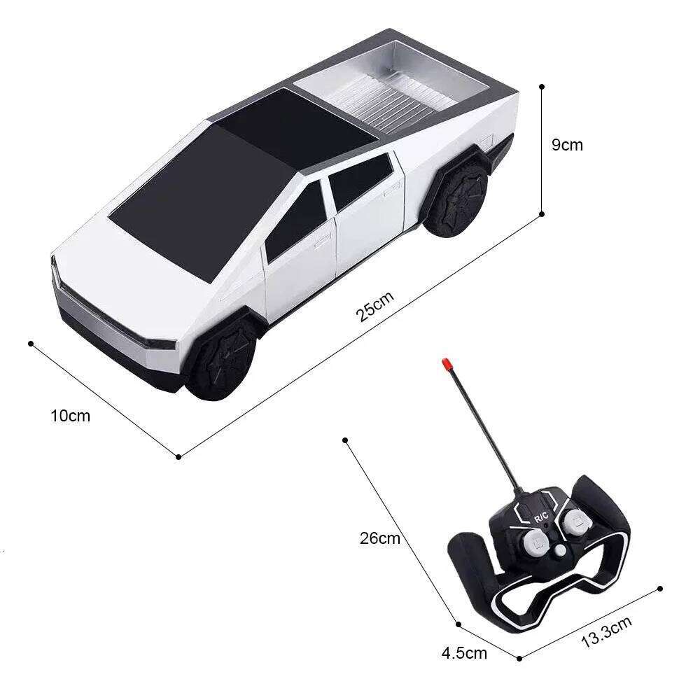 1:24 Cyber Pickup 4WD Off-Road Car, 27MHz Wireless Remote Control with LED Lights, Rechargeable, Children's Toy G C260306