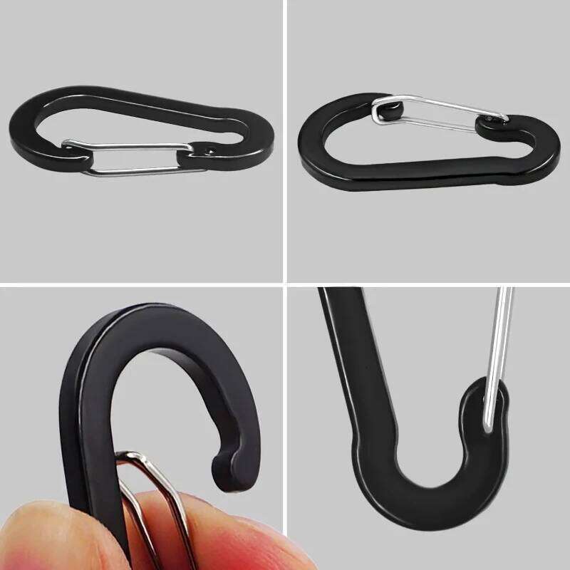 Elastic Lanyard 1.5m Safety Rope Wire Steel with Carabiner for Fishing Tools Pliers Fish Lip Grips Holder Accessories S260305
