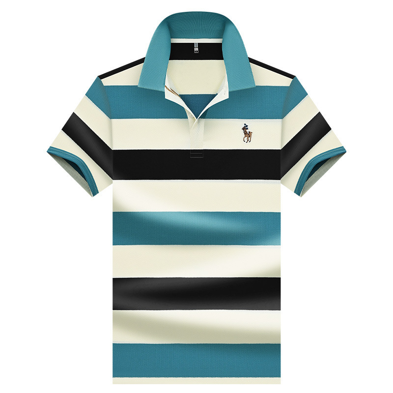 Luxury Brand Designer Clothes Ali Direct Supply Short Sleeve Polo Shirt Simple Turn-Down Collar Design Wrinkle-Resistant Non-Pilling Daily Commuting O