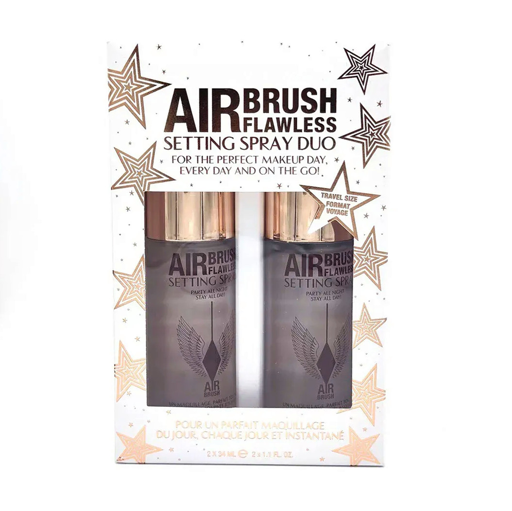 Brand Setting Spray Set 34ml*2 Makeup Face Primer Mist Stay All Day Long lasting Moisturizing Travel Size 2pcs Kit Face Foundation Base Beauty Cosmetics