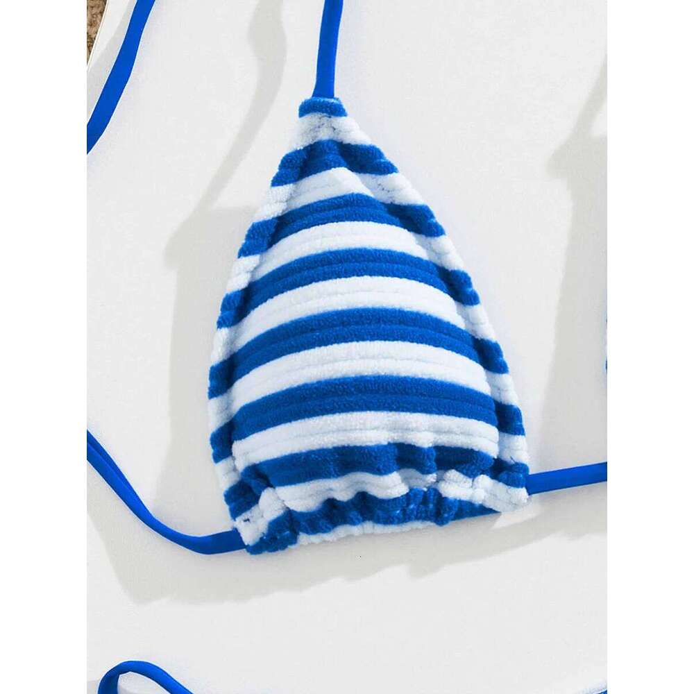 Push-Up Two-Piece Swimsuit 2025 New Triangle Bathing Suit Micro Beachwear Stripe Bikini Set Swimwear Trendy Mciro XJ260206