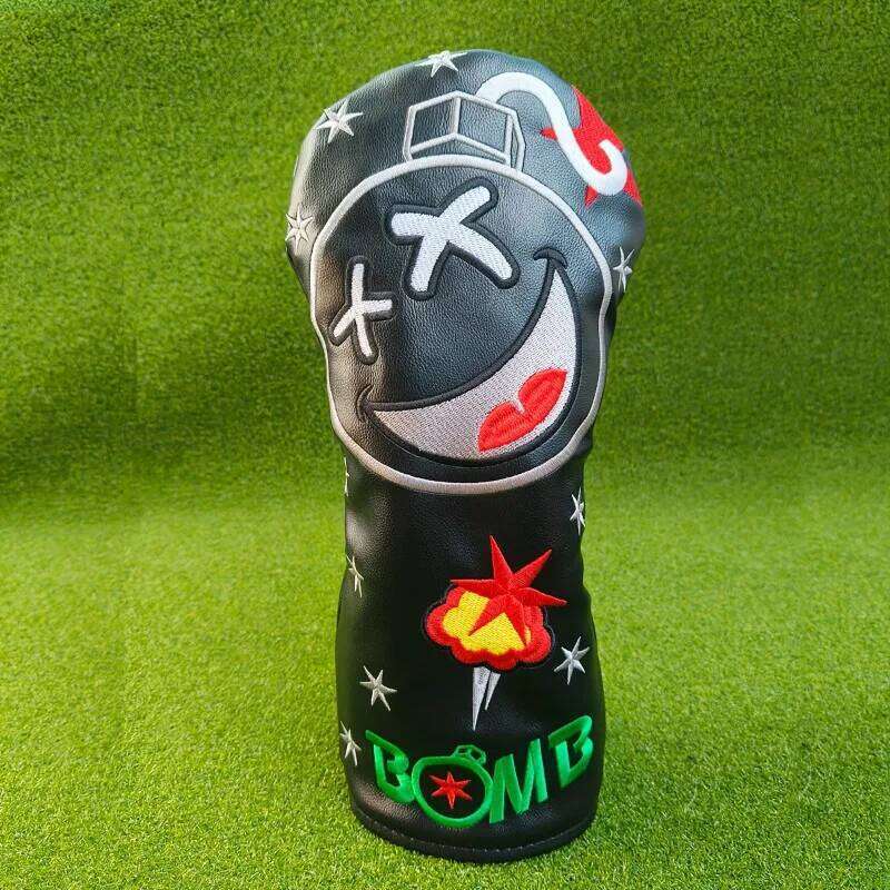 Golf cover, durable protective cover with smile pattern design, accessories, better protecting the golf club 26W0309