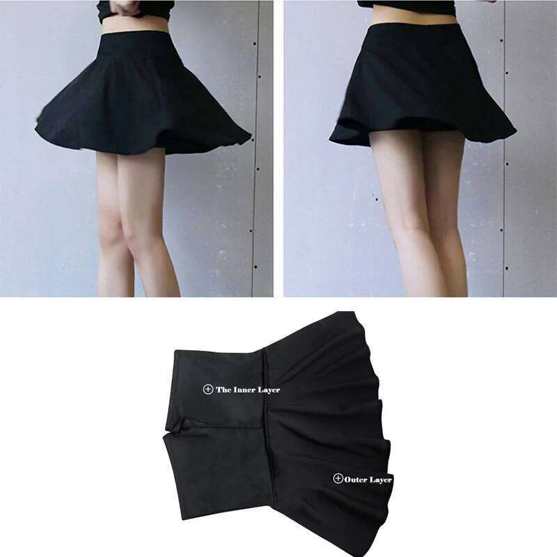 2020 Sports Skorts Fitness Short Badminton breathable Quick drying Women Sport Anti Exposure Tennis Skirt XJ260309