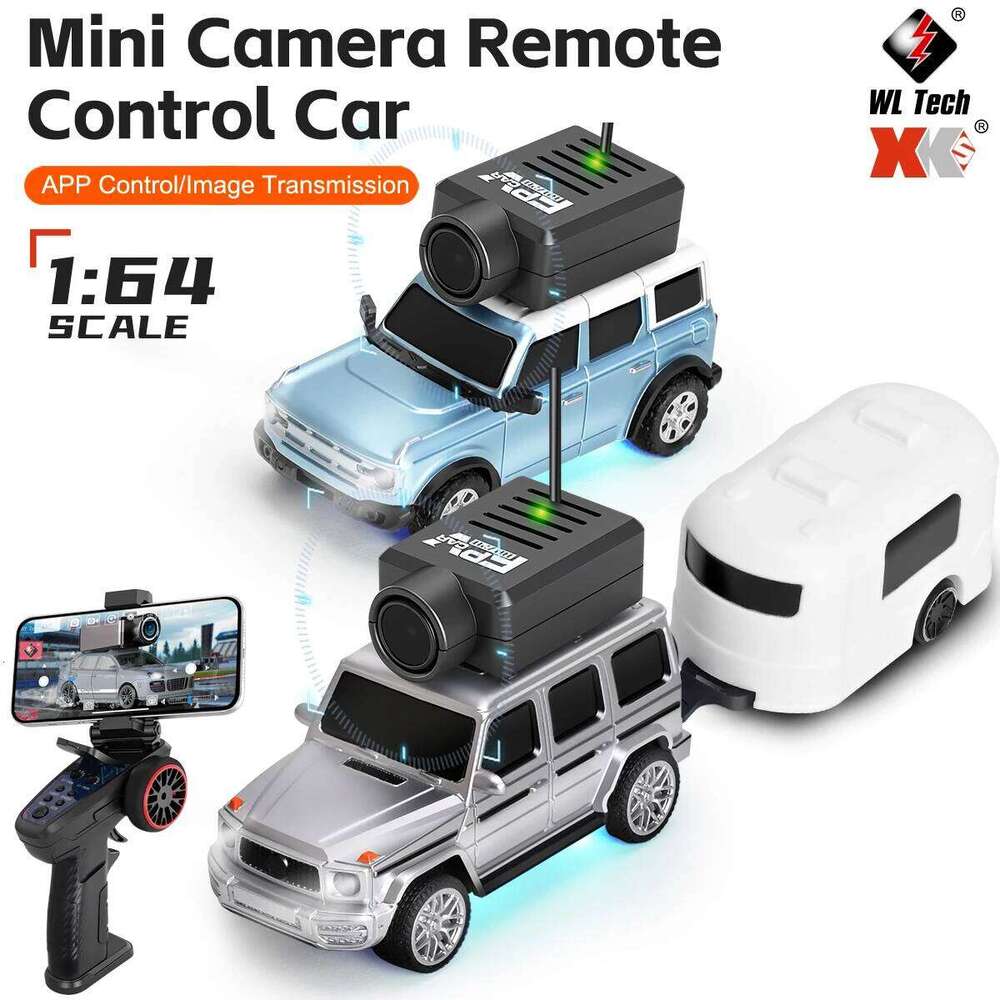 WLtoys 6405 6406-C Remote Camera With FPV View 720P Video APP Control VR Function 2.4G WiFi RC Drift Car 1:64 Scale C260306