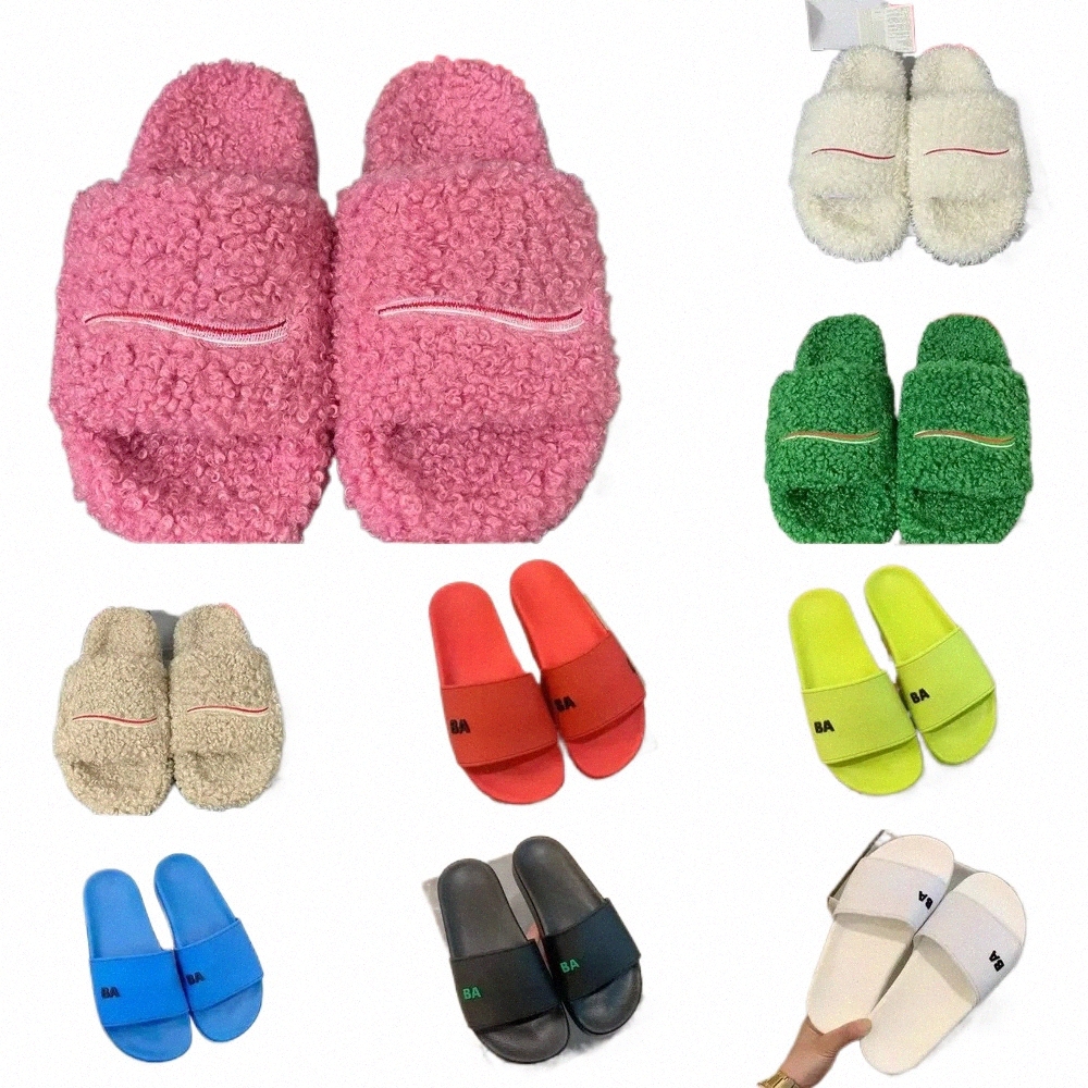 fashion slipper sliders Paris slides sandals slippers for men women Hot Designer unisex Pool beach flip flops Size 35-46 H3bg#