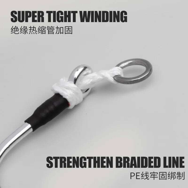 TEASER 2pcs/bag HK048 High Carbon Steel Slow Single 1/0-7/0 Sea Hook Saltwater Fishing Metal Jigging Assist Hooks S260305